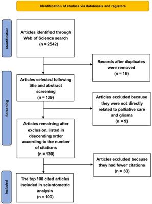 Palliative care for patients with glioma: A recent scientometric analysis of the Web of Science in 2022